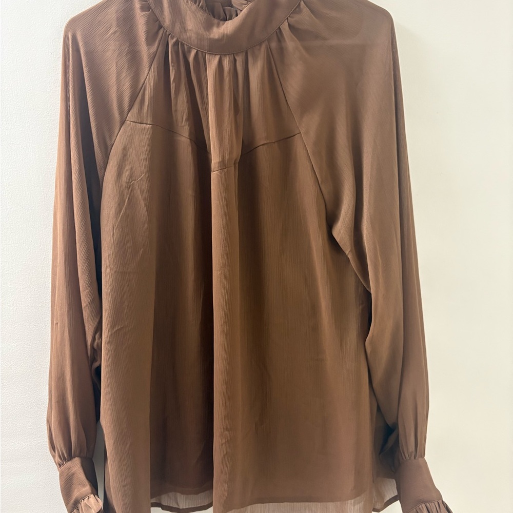 Elegant Brown Women's Top